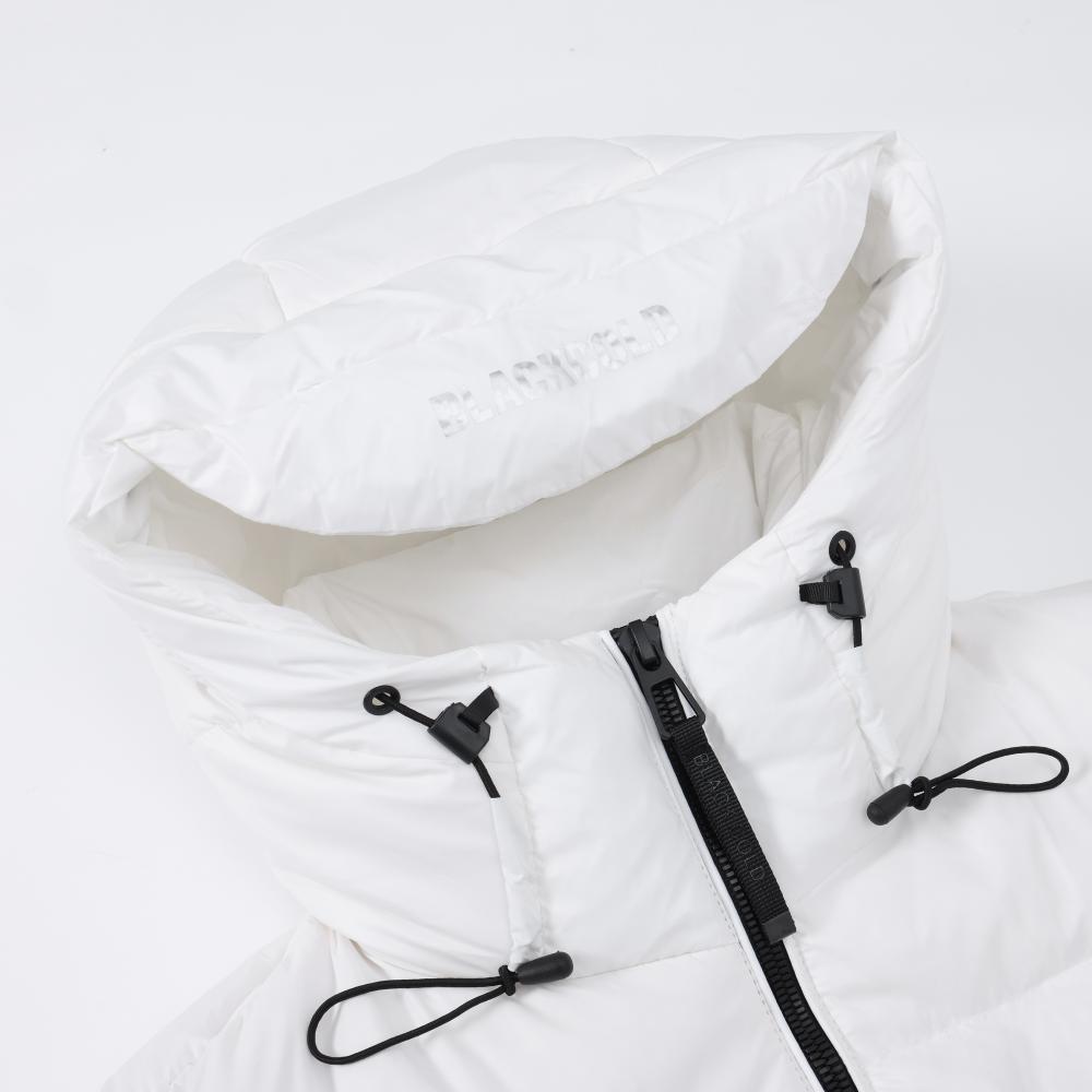 Men's Down Jacket Winter Hooded Gold Black Warm Duck Down Coat_voghion.com