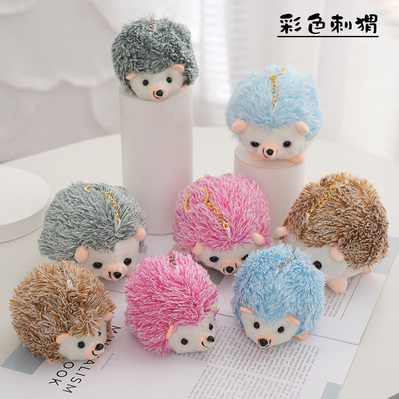 New Colorful Hedgehog Doll Plush Toy Keychain Cute Hedgehog Bag Pendant Pendant Catch Doll Machine New Colorful Hedgehog Doll Plush Toy Keychain Cute Hedgehog Bag Pendant Pendant Catch Doll Machine