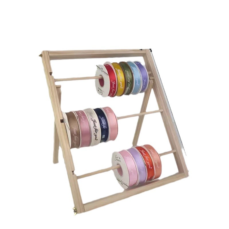 En stock cake shop cinta almacenamiento rack madera floristería cinta rack madera almacenamiento rack