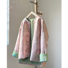 2024秋新轻中式上衣国风高级感外套唐装女装中国风年圆领高端外衣