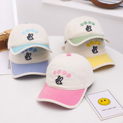 Good刺繡字母春秋款男女兒童棒球帽6-12歲中大童休閒遮陽棒球帽