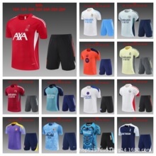 热门畅销2526儿童短袖足球套装阿森纳巴黎皇M热刺那不勒斯拜R