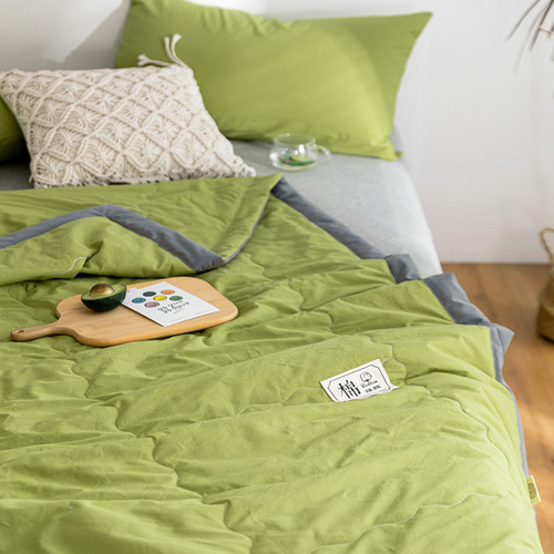 Pure cotton quilt 100 miles away pure cotton washed cotton cotton air conditioning quilt core single and double summer thin quilt summer quilt