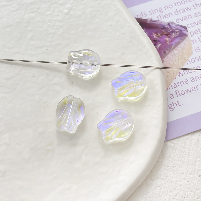 21g Weight Beads Jewelry Making Type 10 * 8mm, 11 * 16mm Jewelry Making Size DIY Jewelry Accessories Classification 10 Pieces Quantity glass Material Leaf, Flower Pattern Simple Style Style 10 Pieces 10 * 8mm 11 * 16mm Glass Leaf Flower DIY Jewelry Accessories Beads 12