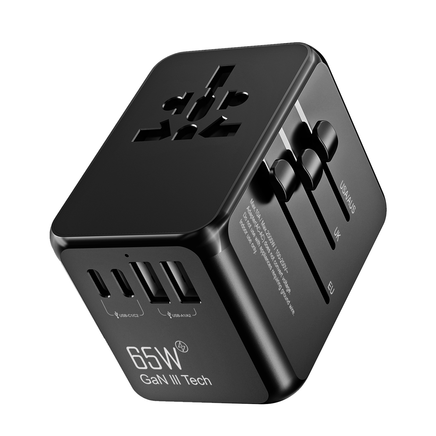 新款全球旅行多功能转换插头氮化镓快充 20W 35W 45W 65W 100W