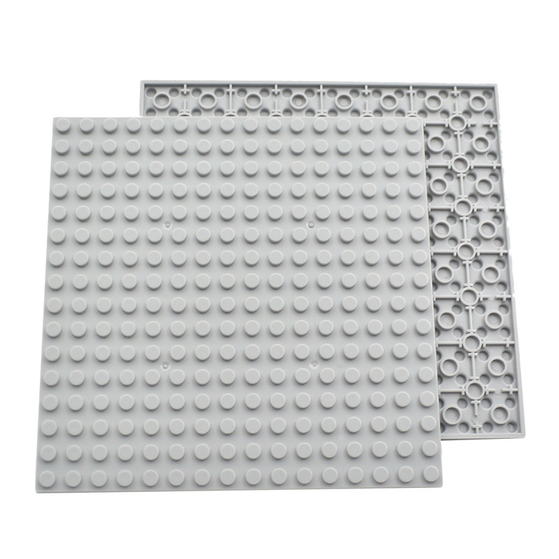 Placa inferior de bloques de construcción de partículas pequeñas de doble cara de bricolaje 32x32 puntos para construir un piso universal de 16*16 orificios 91405 base