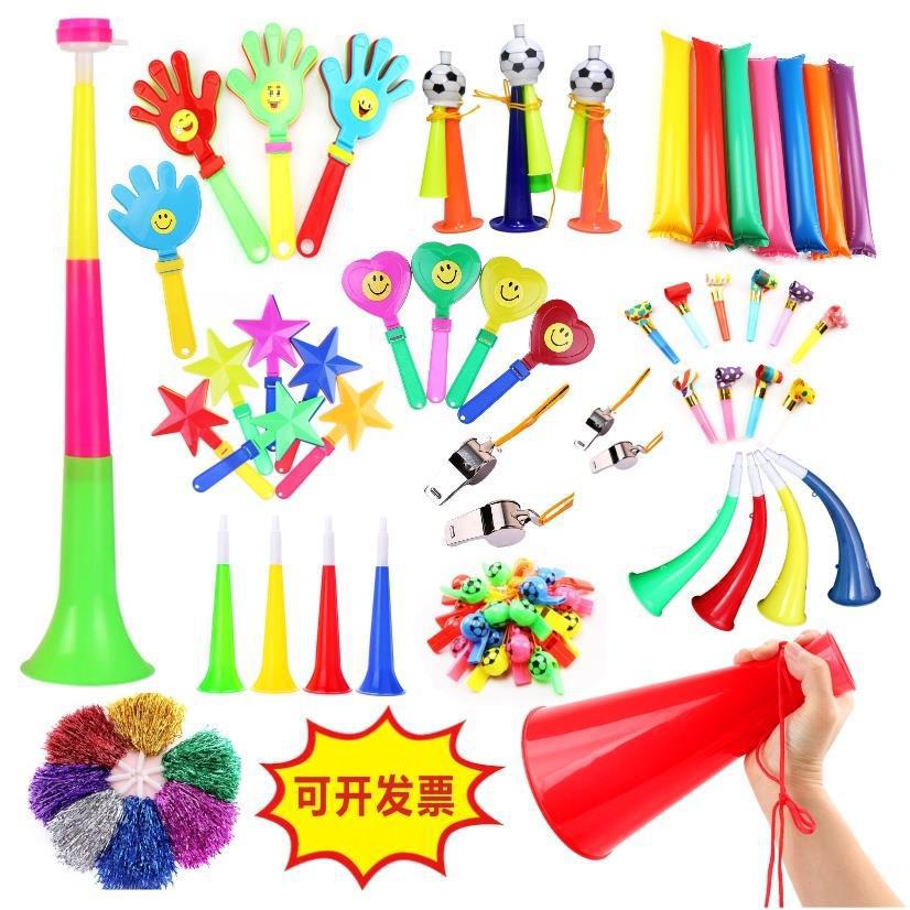 Juego de palos de refuerzo, props de animación, silbatos, palmaditas, porristas, flores, deportes, refuerzo, gritos, bocinas