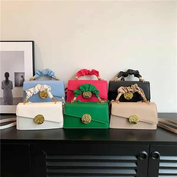 2023 Summer new fashion Lock handbag shoulder crossbody small square bag women's bag support a large number of wholesale mixed batch