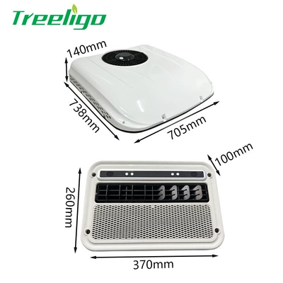 Automotive air conditioning, electric heating and cooling top-mounted - eac0023212v-single-cooling-parking-air-conditioner-all-in-one-machine