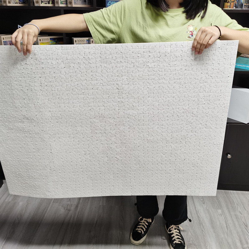 White Card 1000-Piece Adult Puzzle Map, Foreign Trade Neutral Outer Box Packaging, Cross-Border Dropshipping Custom Puzzle