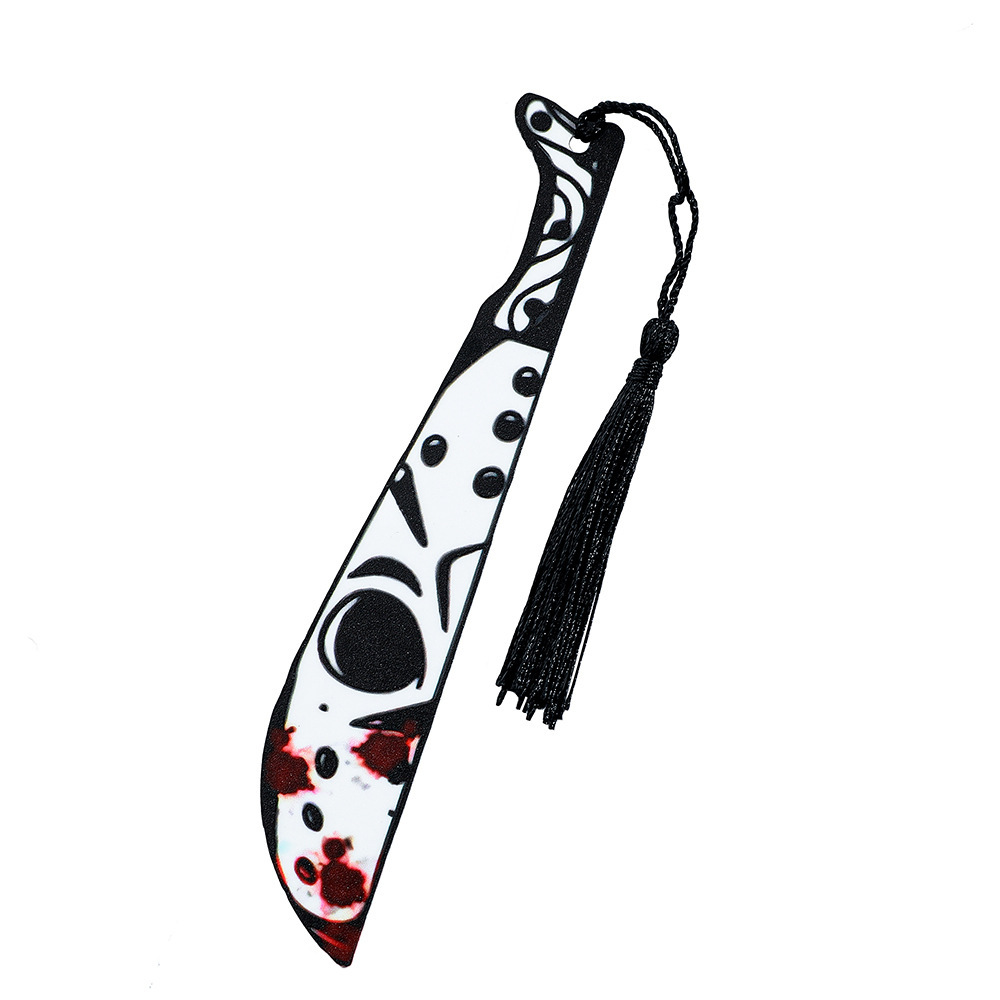 Halloween Europa y América extraña creativa alternativa personalidad pendientes de sangre pendientes de acrílico punk cuchillo de cocina daga image 13