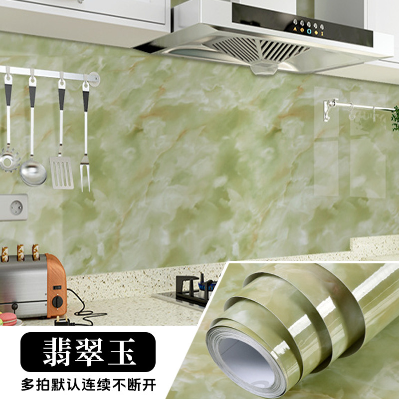 Marble oil-proof sticker [emerald green]