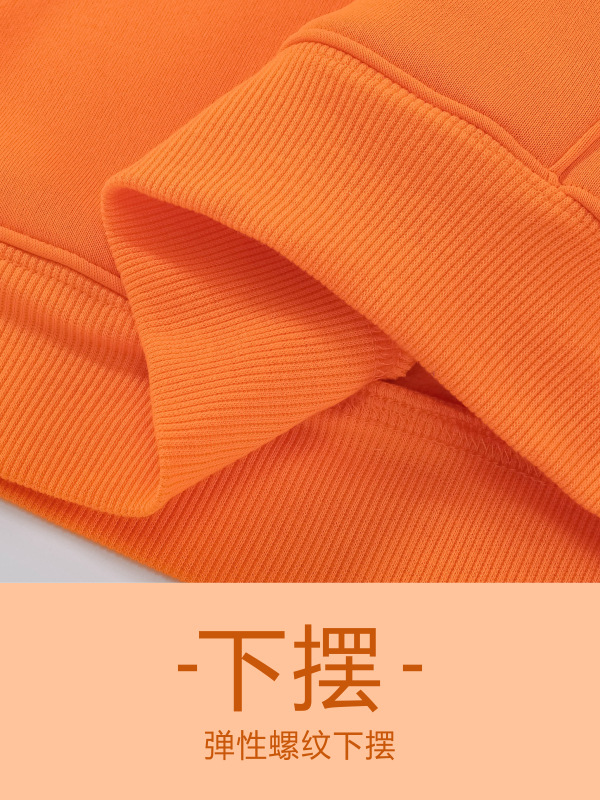 500G camiseta con capuz de lana de grano de oro LOGO personalizada ropa de trabajo de catering publicidad camiseta cultural impresa bordada