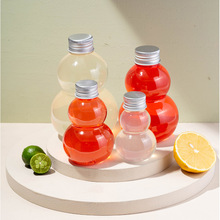 厂家定制PET200ML新款创意饮料糖果葫芦瓶日用品塑料瓶