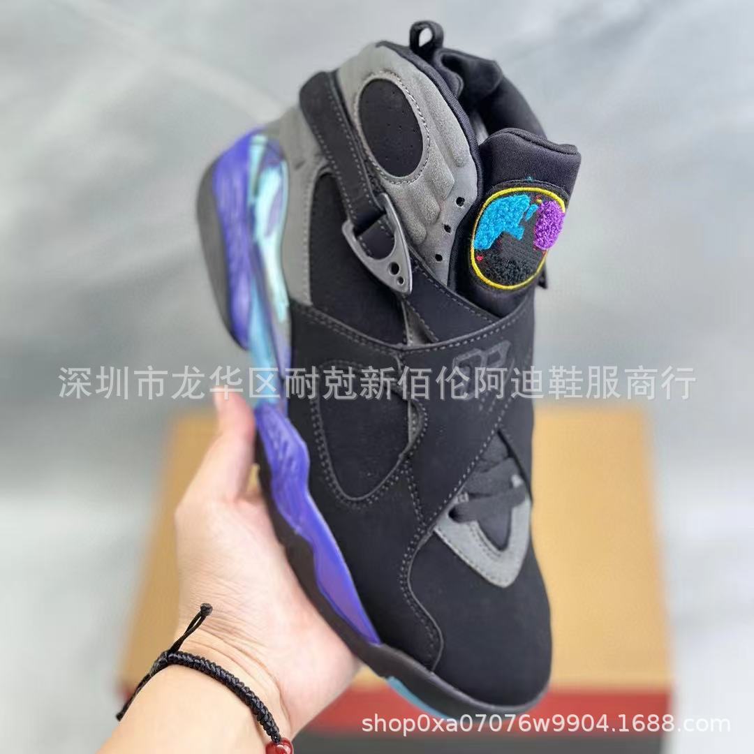 Comercio exterior transfronterizo Putian zapatos Joe8 postemporada alta aj8 negro y rojo camuflaje velcro completo zapatos de baloncesto deportivo casuales image 2