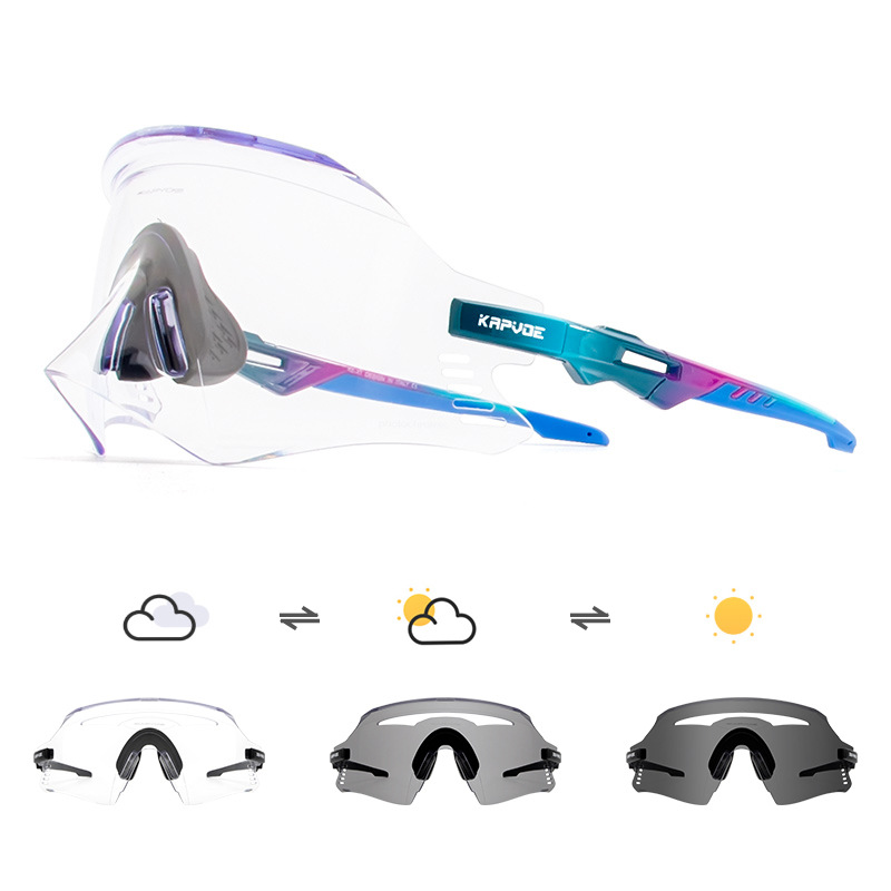 Gafas Fotocromáticas de Ciclismo TR90 Fotocromático, Protección Ocular para Ciclismo de Montaña y Carretera image 1