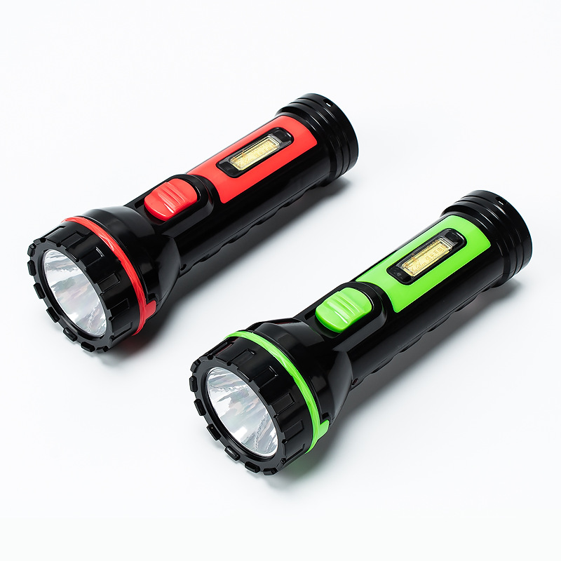 SS-6108ALED Flashlight Plastic Side Light Rechargeable Flashlight Emergency Light Lighting Flashlight