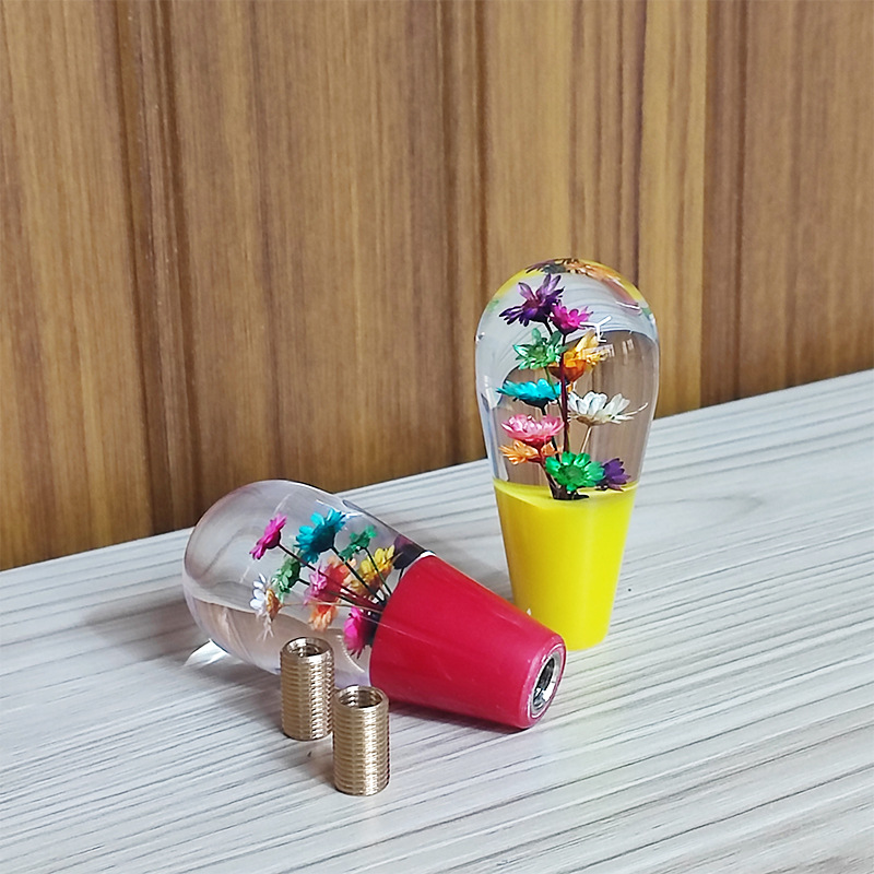 Small Chrysanthemum Bulb Type Resin with Flower Crystal Shift Head Bulb Style Color Small Chrysanthemum Crystal Shift Rod