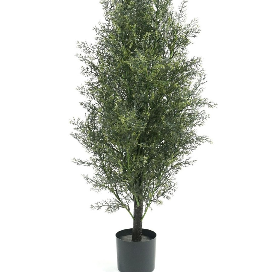 Transfronterizo desmontable simulación ciprés en maceta hotel decoración de piso de árbol decoración de piso de árbol decoración de ciprés artificial en maceta