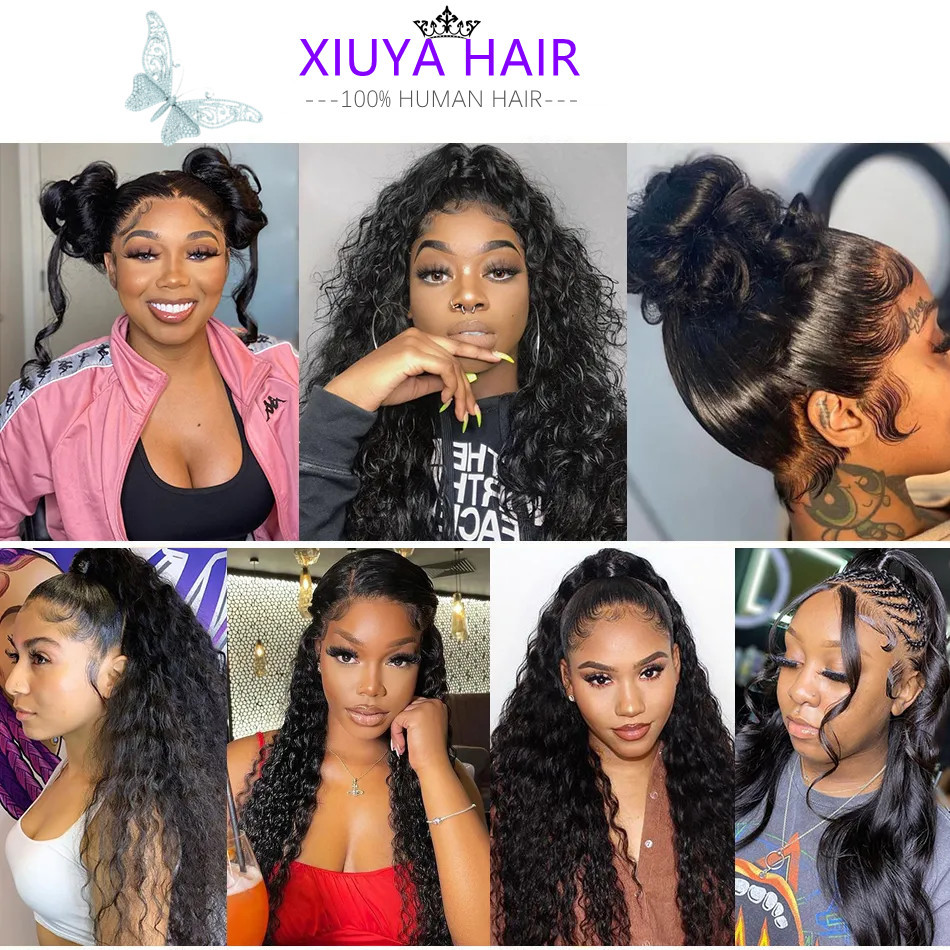 网红爆款deep wave深波卷发发帘高品质100%真人发工厂批发