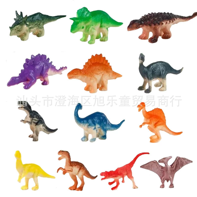 Трансграничное сплошное моделирование мягких динозавров Детская игрушка пакет археологических раскопок Мини-маленький динозавр детский сад оптом