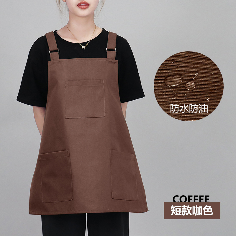 Impermeable y resistente al aceite caballo corto marrón