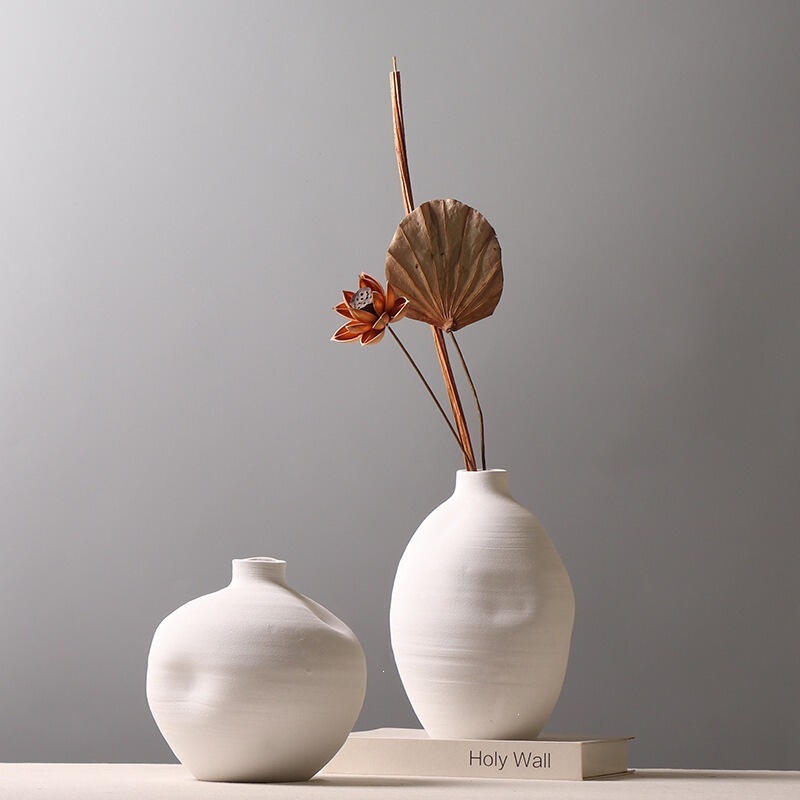 Modern Minimalist Irregular Matte Pottery Vase for Living Room Tea Room, Dried Flower Arrangement Vessel, Decorative Ornament for Model Room, Rustic Pottery Modern Minimalist Irregular Matte Pottery Vase for Living Room Tea Room, Dried Flower Arrangement Vessel, Decorative Ornament for Model Room, Rustic Pottery