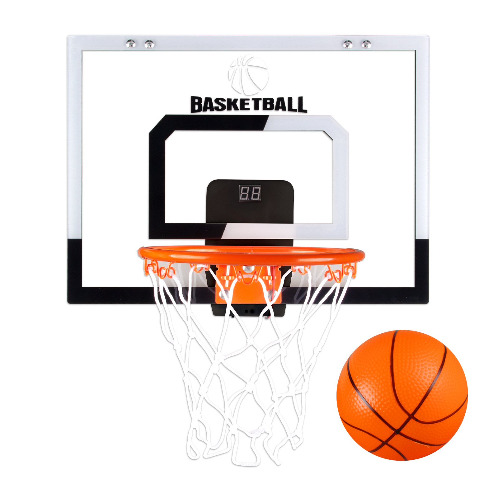 Oem Basketball Board Scoring Pet Board Light Basketball Board Punch-Free Wall Hanging Basketball Board Indoor and Outdoor Basketball Frame Board