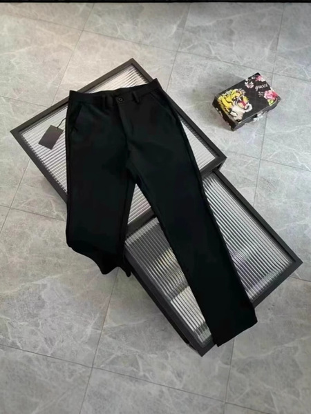 Fashionable knitted elastic casual trousers