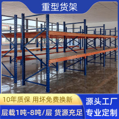 重型加厚托盘式五金货架横梁式仓储仓库货架大型工业高位重型货架