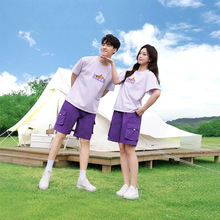 2025夏装时尚休闲情侣套装一件代发
