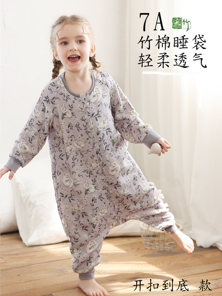 Gauze autumn antibacterial sleeping bag for baby all-season