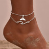 Summer beach ankle bracelet, pendant, set, boho style, wholesale