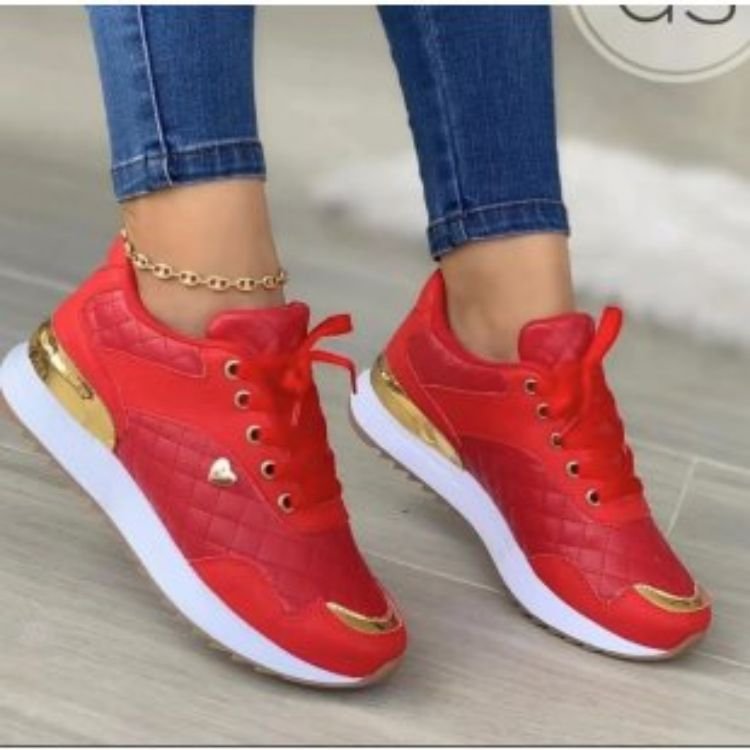 Plus size Sports single-layer shoes for women 2023 autumn and winter foreign trade new European and American platform bottom love front lace-up argan women's shoes