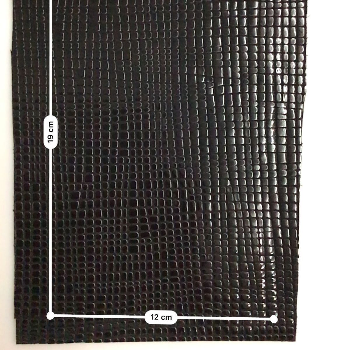 头层镜面黑色牛皮皮料 小鳄鱼纹切割整张牛皮高端箱包皮料真皮