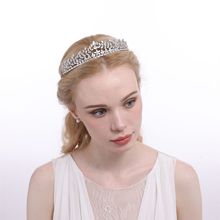 跨境厂家欧美韩版新娘发饰批发公主王冠婚礼头饰锆石皇冠婚庆爆款