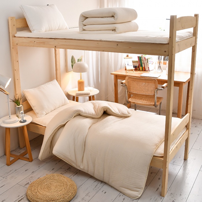 Student Dormitory Cotton Quilt Core Cushion Core Combination Bedding Factory Cotton Three-piece Set Multi-piece Set Cotton Bits Cotton Mattress