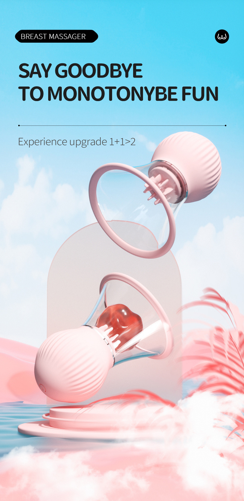 App Controlled Breast Massager With Vacuum Adsorption Technology_voghion.com