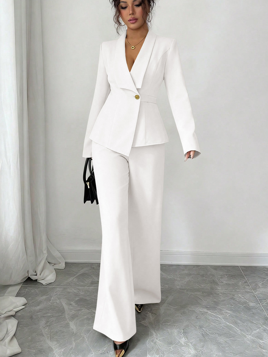 ELLE Rui Chuo 2026 Spring Cross-Border European And American Style Elegant Jacket Casual Long Pants Foreign Trade_ecoleips.com