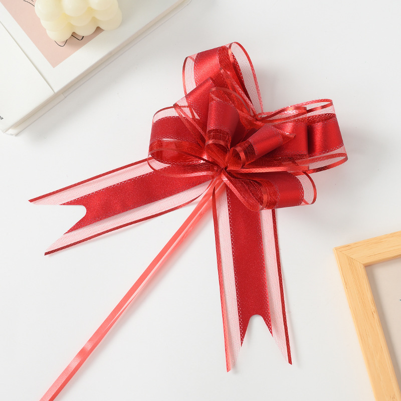 Nueva decoración de boda de Navidad transfronteriza, cinta de lazo cepillado de flores dibujadas a mano, cinta de embalaje de regalo de cesta de frutas