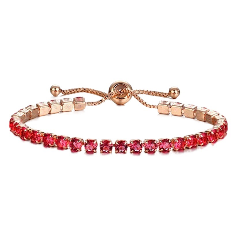 Cross-Border Jewelry Bracelets, Light Luxury, High-End Alloy Imitation Zircon Crystal Bracelets, Fashionable Women's Bracelets, Jewelry Wholesale