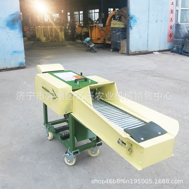 大型卧式铡草机自动进料养殖家用220V玉米秸秆粉碎牛羊切草揉丝机