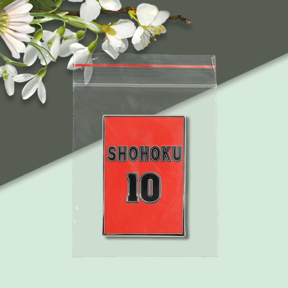 Jersey No10 Badge Anime Slam Dunk Sakuragi Hanamichi Enamel Pin Fan Gift Bag Hat Pocket Accessories