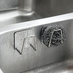 皿洗いスポンジ排水棚キッチンシンク皿洗い池皿洗い布ワイヤーボール雑巾収納棚吸盤物置棚
