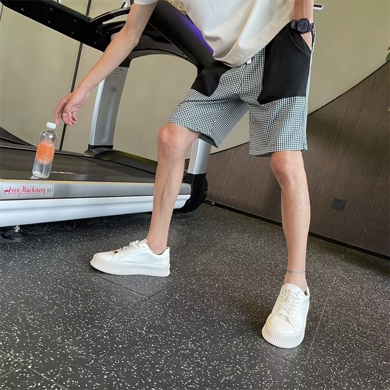 High class shorts, male fashion brand ruffian handsome straight tube overalls, 2023 summer new style -- printable Tiktok_voghion.com