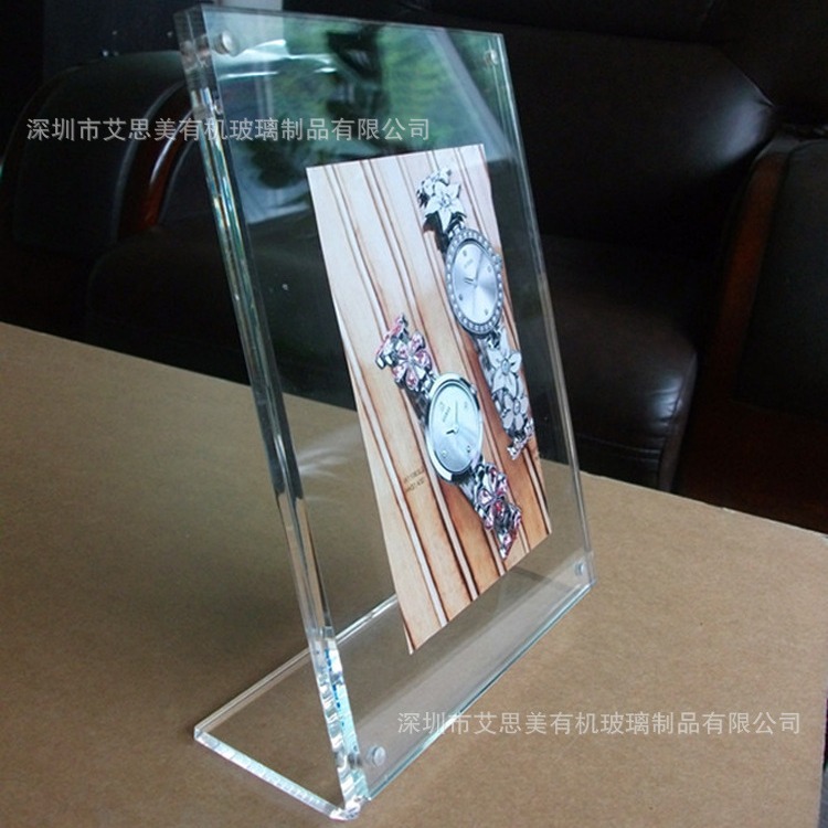 L型强磁台牌/进口亚克力磁铁台卡/台签席位牌生产厂家