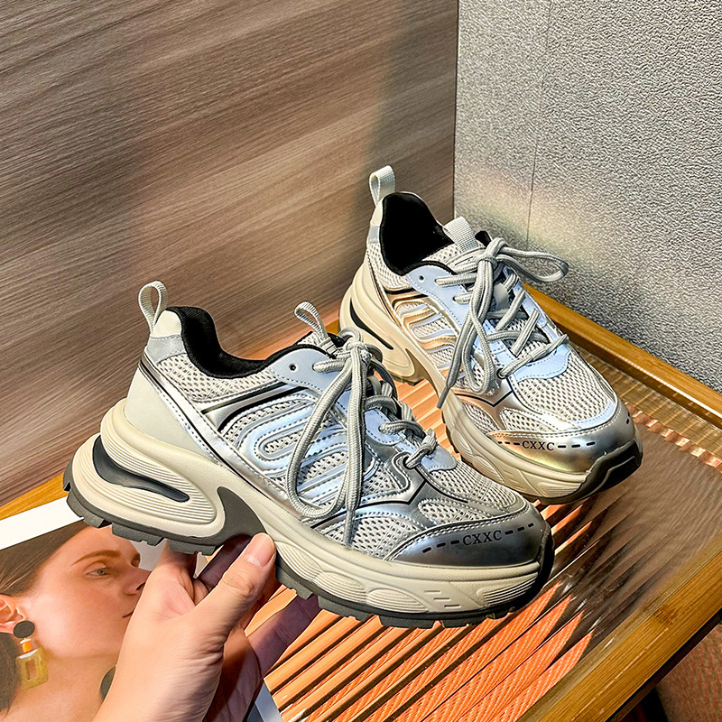 Women's Trendy Thick Soled Running Shoes For Casual Spring Wear_voghion.com