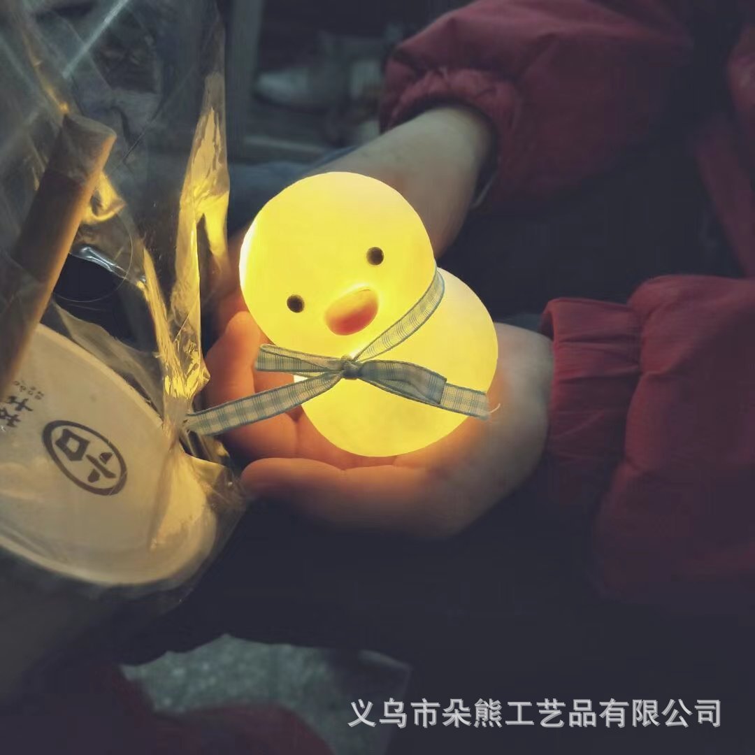 스몰 사이즈 오리-블루 리본