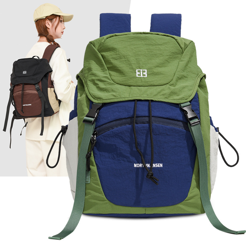 新款现货尼龙双肩包旅行轻便户外运动防泼水背包徒步大容量登山包