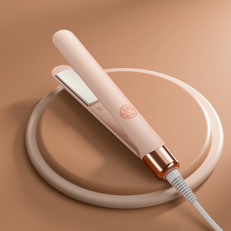 Mini Hair Straightener and Curler, Dual-Use Styling Tool That Doesn'T Damage Hair, Negative Ion Hair Straightening and Curling Device, Cross-Border